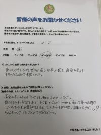 保土ヶ谷区にお住いの背中と頭痛にお悩みの患者様（50代/女性/主婦）